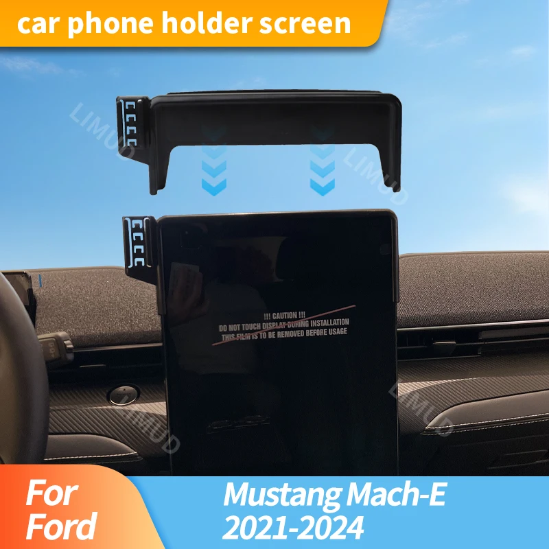 

Для Ford Mustang Mach-E 2021-2024 15,5-дюймовый экран навигационного кронштейна автомобильные аксессуары автомобильный экран фиксированный держатель телефона