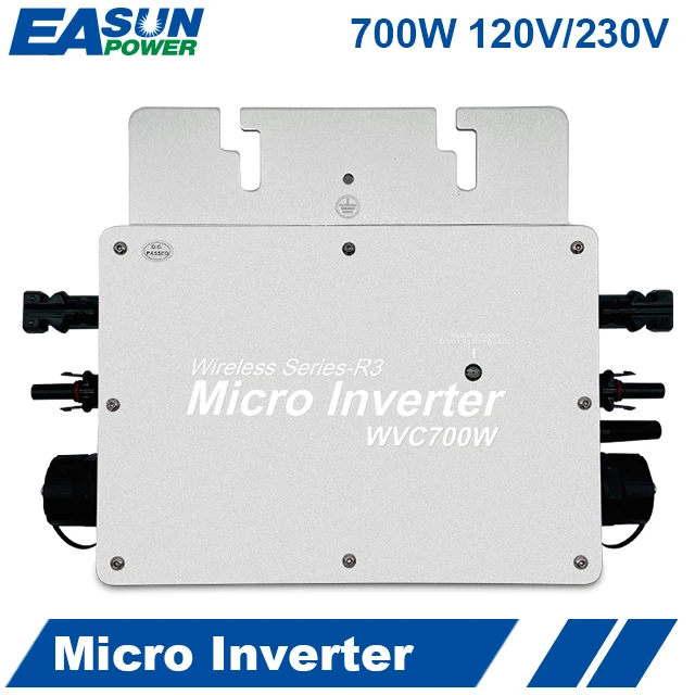 700W Grid Tie Micro Inverter Pure Sine Wave Solar Converter Regulator 24/36V DC To 110VAC/220VAC Inverter