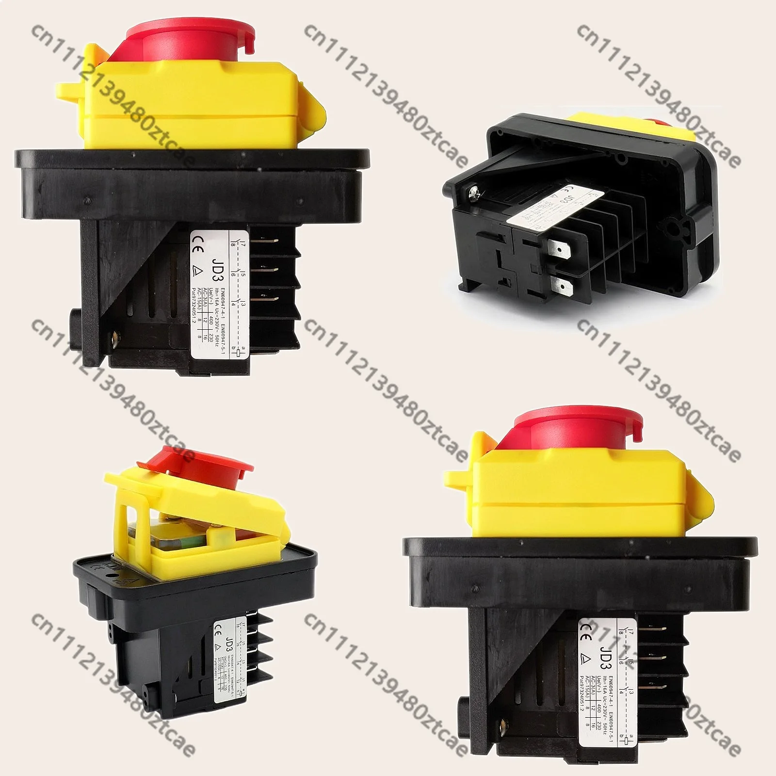 400V/230V Push Button Switch for Electric Power Tool Protection Relays JD3