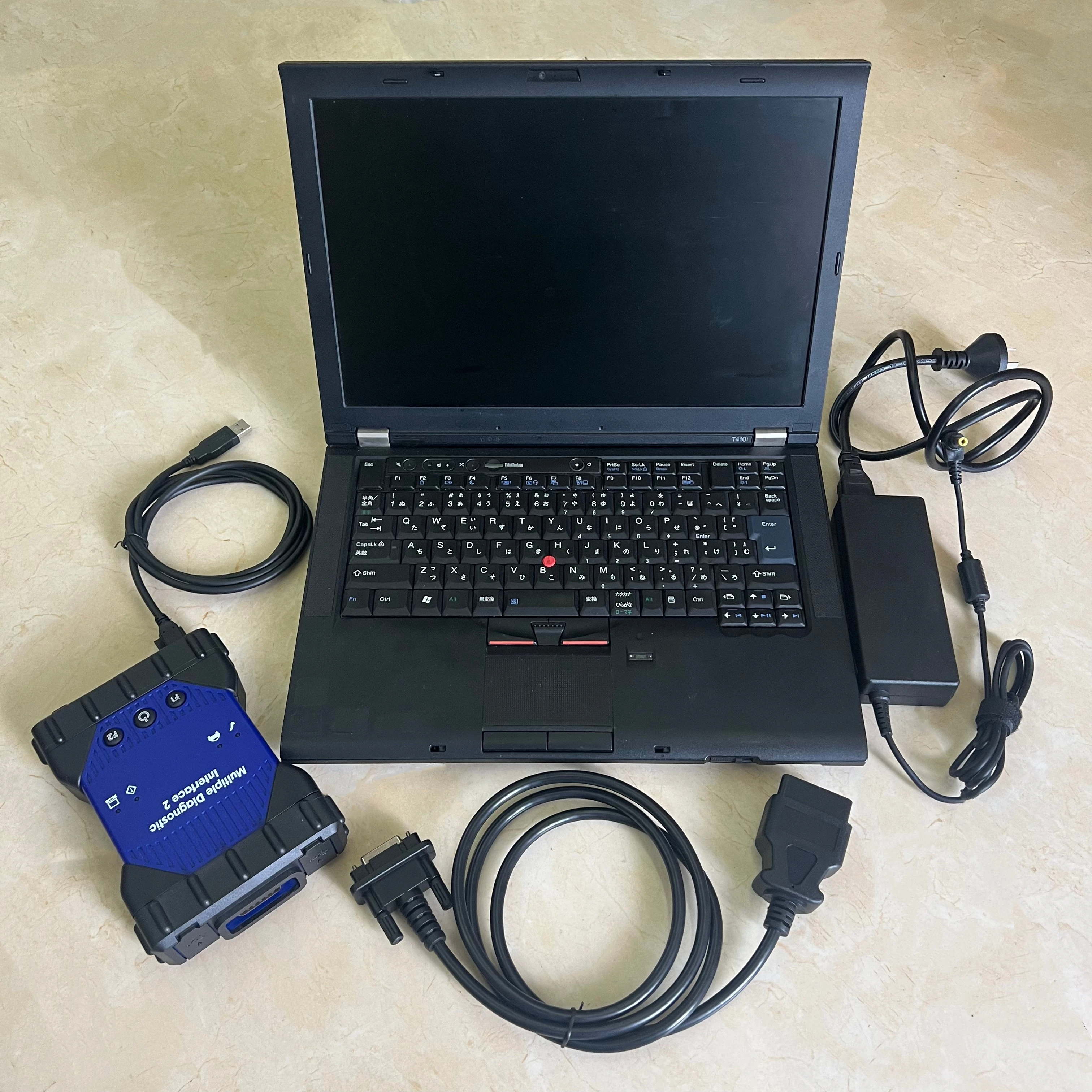 

MDI 2 Diagnostic Tool MDI 2 Multiple Diagnostic Interface OBD2 Scanner USB 2.0 with Software installed well on Laptop T410 I5 8G