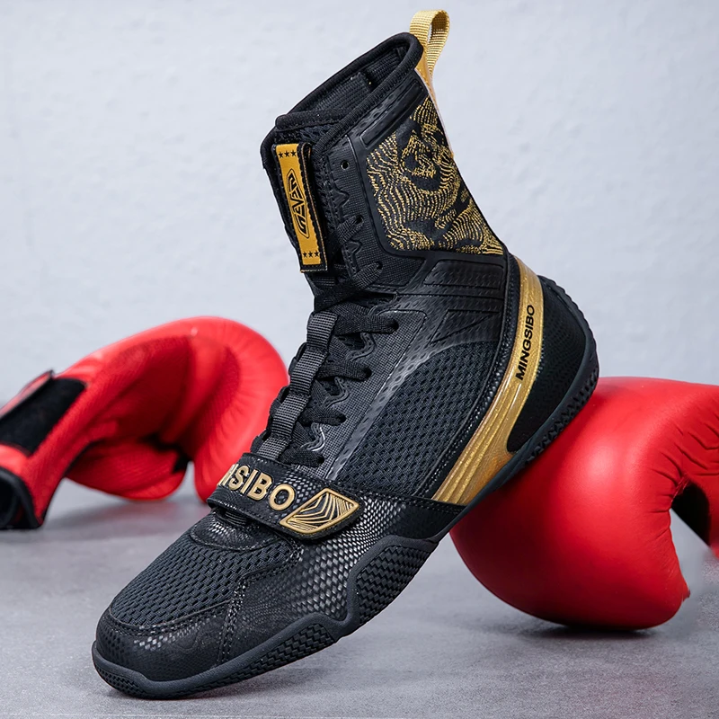 

Lightweight and Comfortable Design of Wrestling Shoes Suitable for Men's and Women's High-intensity Training Boxing Sports Shoes
