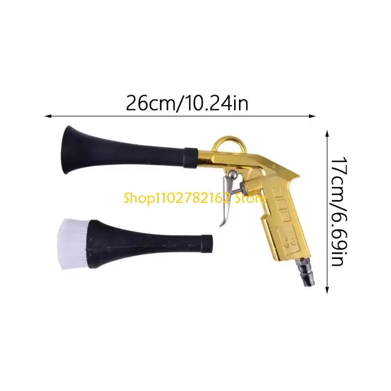 

547B Высокоэффективные металлические воздушные пушки для автомобильных сидений коврики и очистка приборной панели