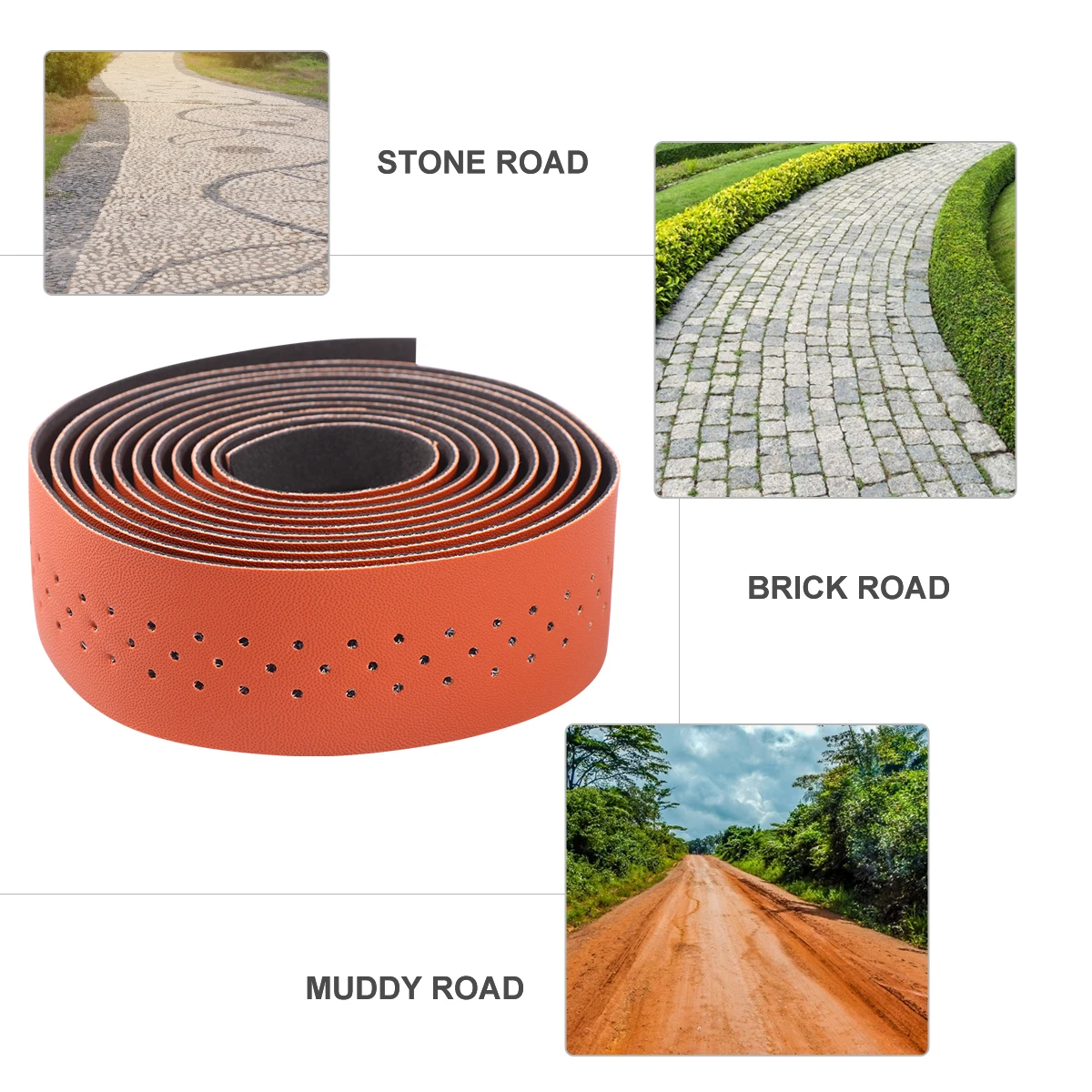 

Bike Handlebar Tape Shock-absorbant Strap Strips Wear-resistant Vibration-reducing Suitable for Mountain Road Bicycle Handlebar
