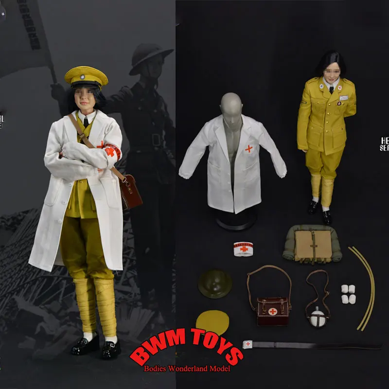 

In Stock QOM-1048 1/6 Female Soldier Protection Corps Ambulance Corps 1938 Clothes Set Equip Accessories For 12'' Action Figure