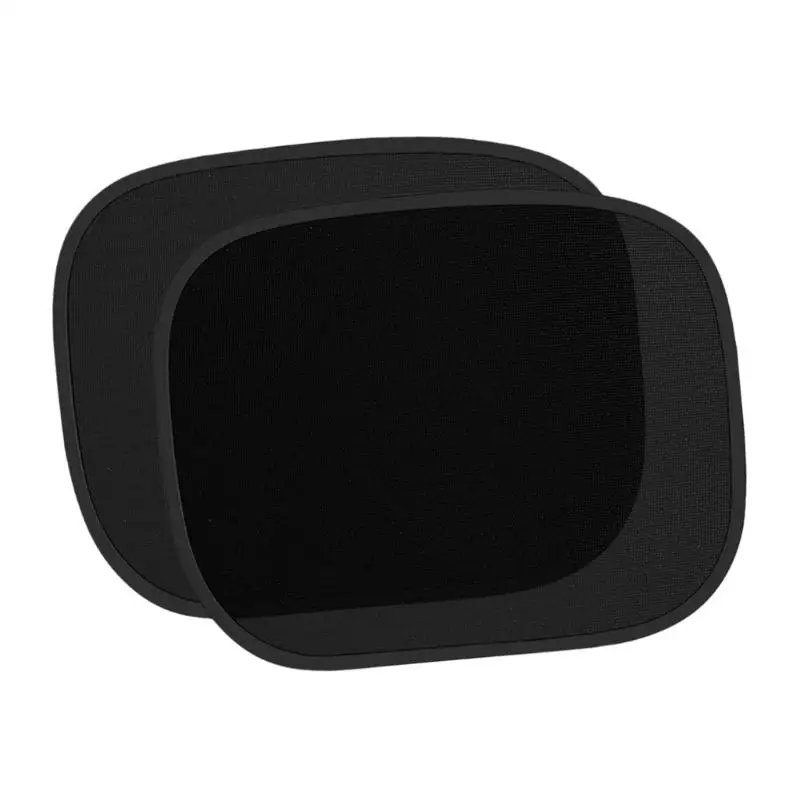 31BC Black Screen Car Sun Shade Set Black, Cling-On Panels 44 X 35 1 Pair
