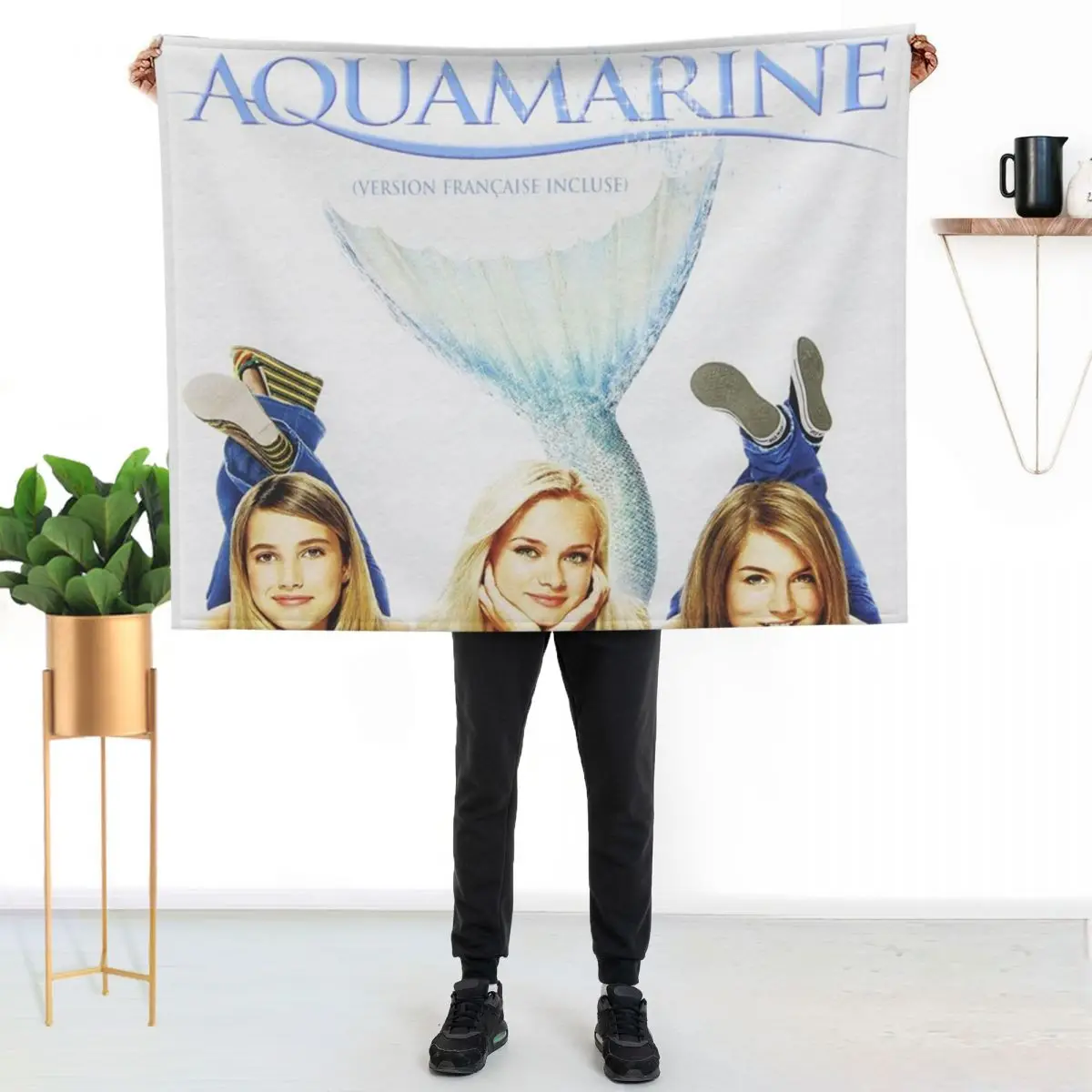 

aquamarine movie Throw Blanket Thin Soft Blanket for Summer Night Sleeping