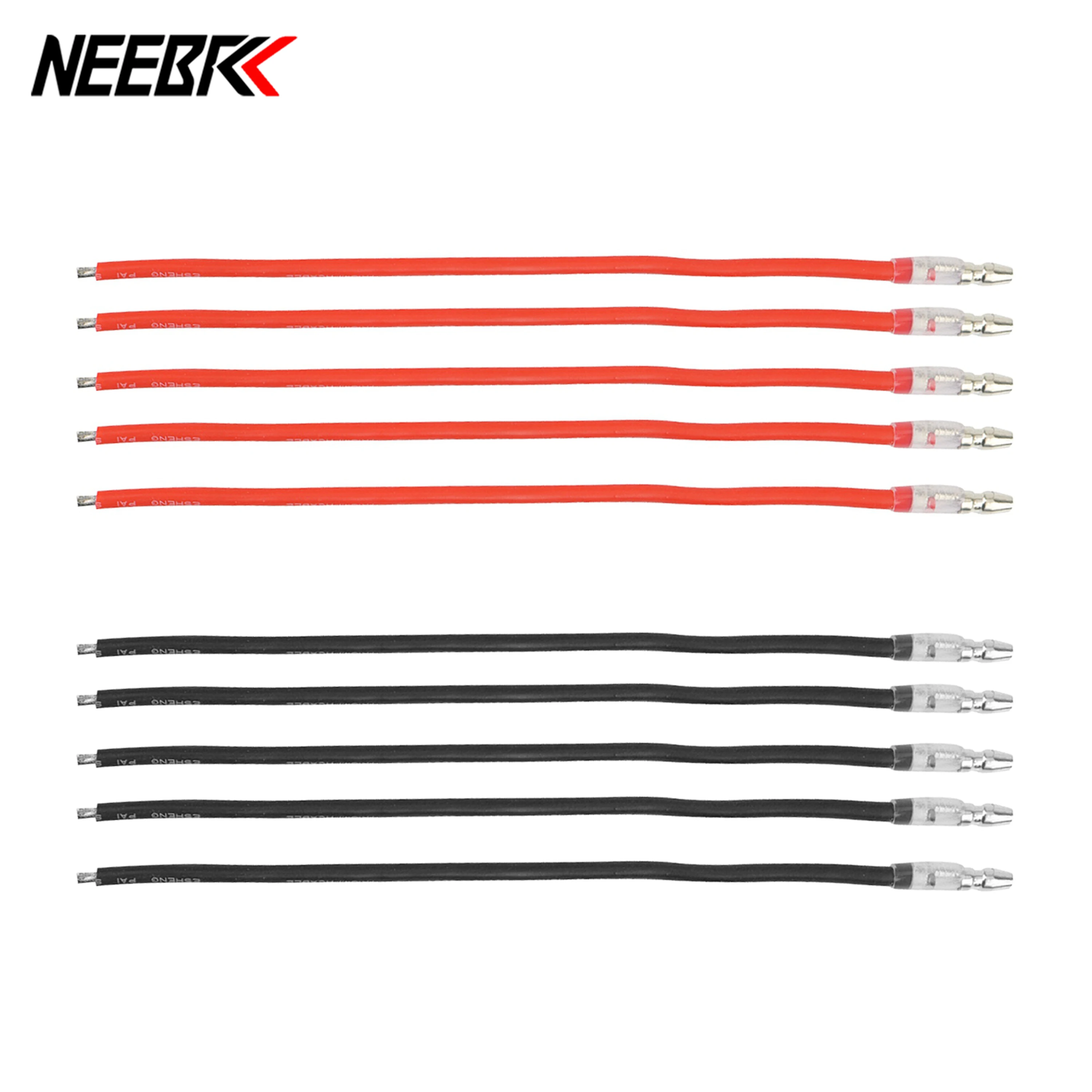 

NEEBRC Silicone Wire 4.0mm Male Plug Connection Cable for 370 380 390 540 550 775 795 Brushed Motor Electronic Speed Controller