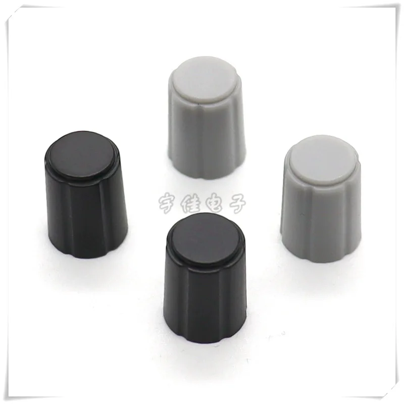 10PCS 11.5X15mm 11.5*15mm half shaft plastic knob potentiometer rotary encoder volume switch knob suitable for D axis 6MM