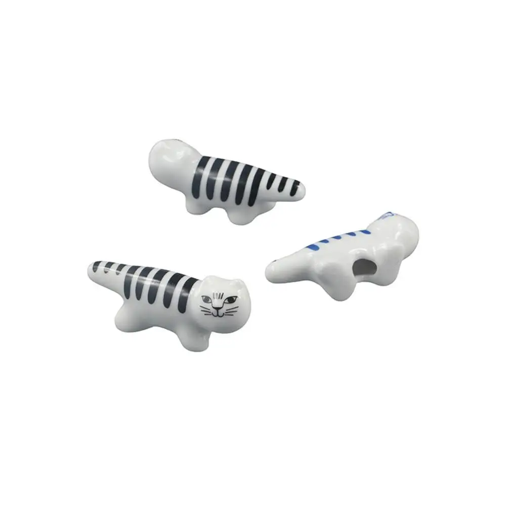 Style Cute Fork Tableware Accessories Ceramic Animal Chopsticks Storage Rack Spoon Rack Chopsticks Pillow Rack Chopsticks Rack