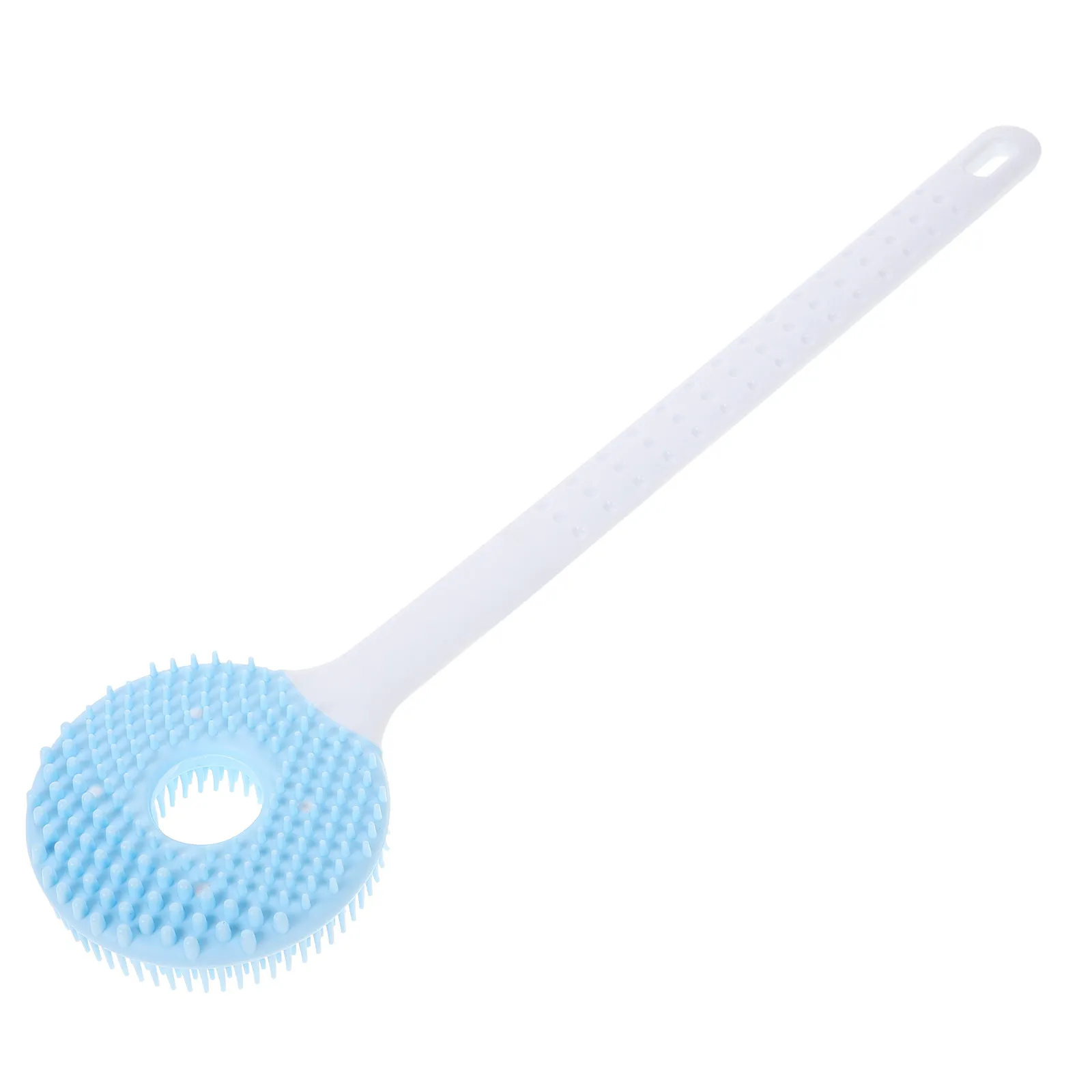 Silicone Back Scrubber Long Handle Soft Bristles Dual-Use Bath Brush Exfoliating Body Scrubber Shower Massager for Men Women