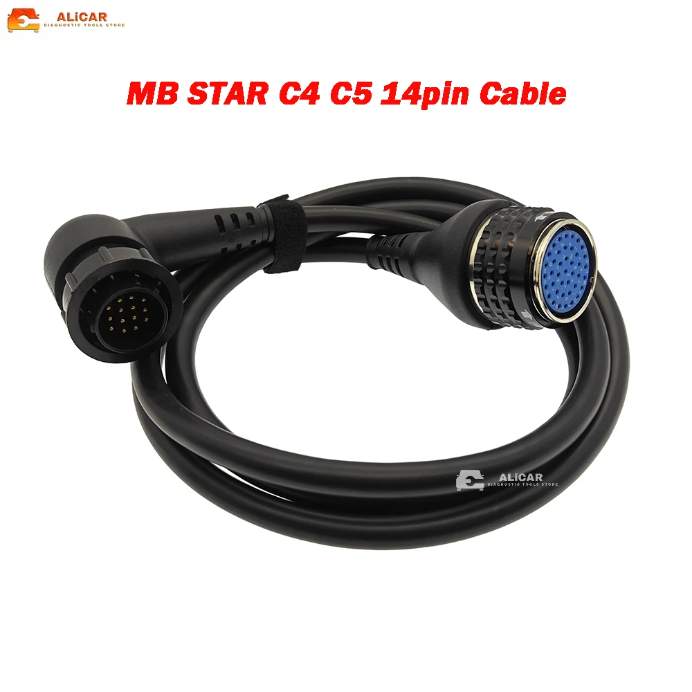 Diagnostic Tool Obd2 Cable Adapter Mb Star SD Connect C4 14Pin Cable Odb Car Repair Automobiles Parts Accessories