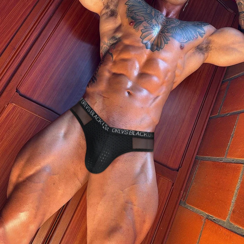

Men's briefs v belt underwear mesh u convex pocket breathable underwear young sexy shorts Unique Underwear CoupleSurprise Moisture-Wicking Snug Briefs