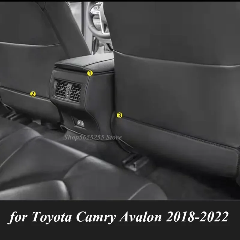 

for Toyota Camry XV70 Avalon 2018 2019 2020 2021 Accessories Car Rear Seat Anti-Kick Pad Protection Cover Interior Modification