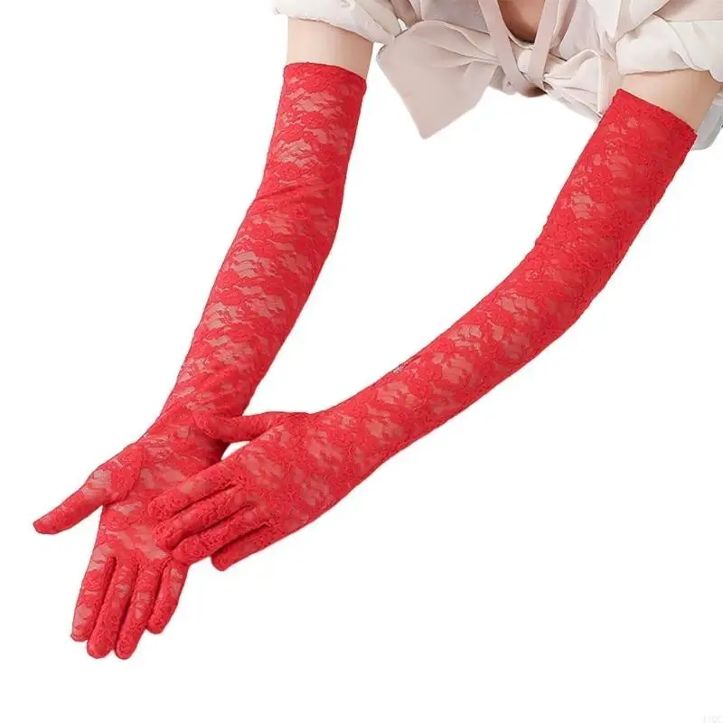 Women Gloves 1920s Lace Gloves for Concert Costume for 1920s Theme Party 