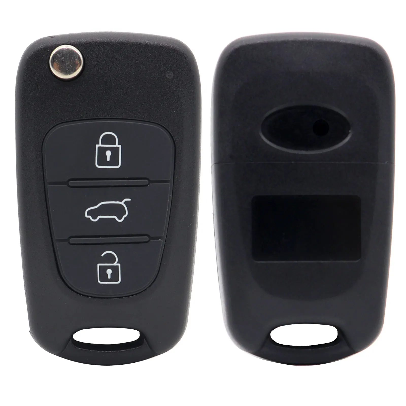 Remote Key Shell Case Cover Fob For Hyundai I20 I30 IX20 IX35 Kia Picanto Sportage Sorento 3 Button Flip Folding Car Accessories