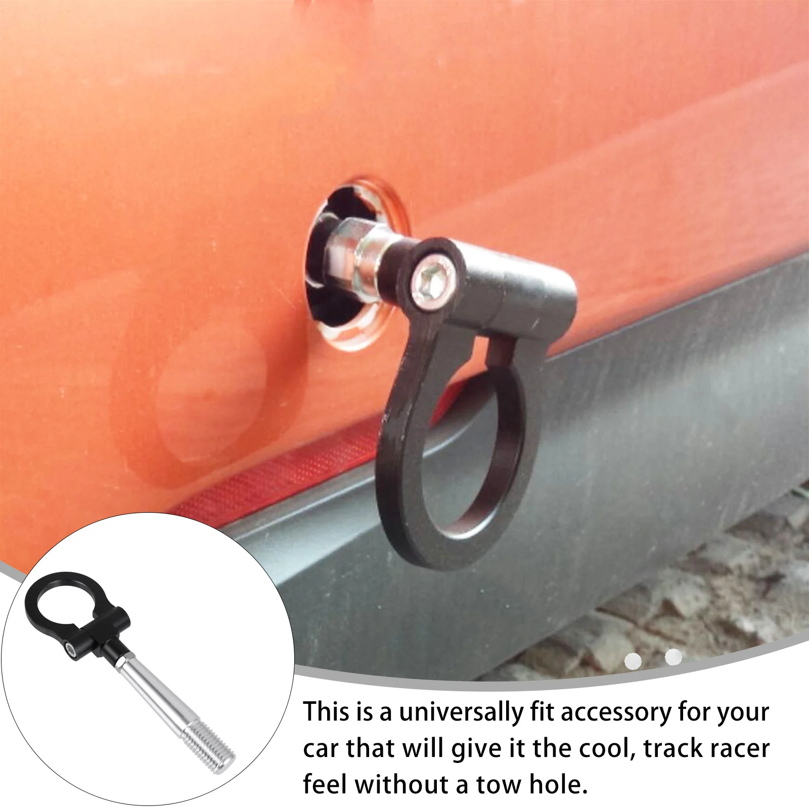 

Trailer Tow Hook Aluminum Alloy Racing Towing Bar For Durable Towing Ring Hook Car Trailer Accessories