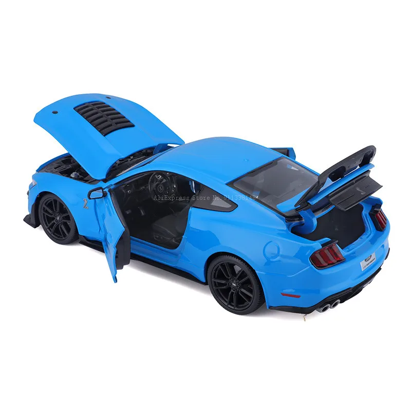 Maisto 1:18 2020 Ford Mustang Shelby GT500 blue Brand Alloy Car Model Static Die Casting Model Collection Gift Toy Gift Giving