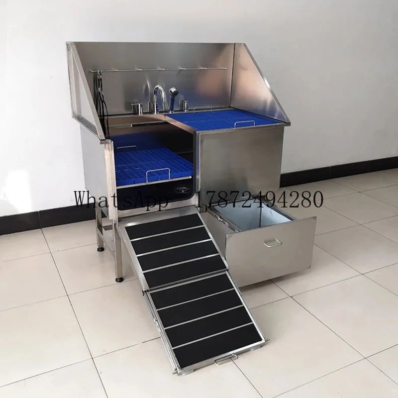 

Ванна для ухода за домашними животными из нержавеющей стали 304, для ухода за домашними животными для кошек и собак с краном и душем