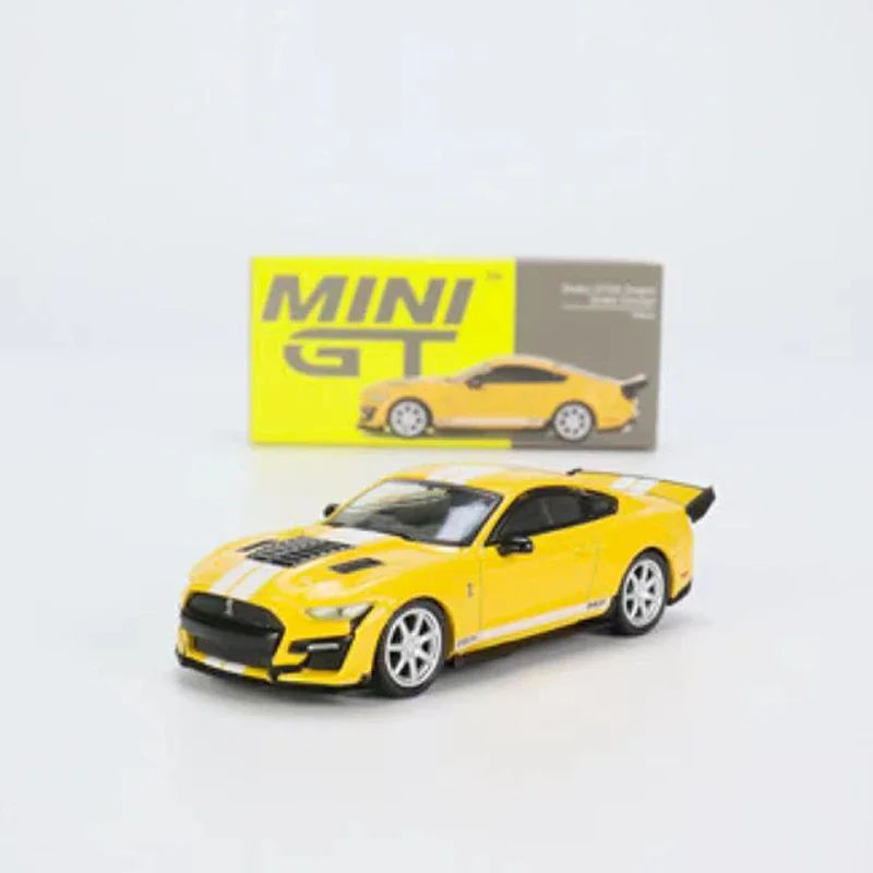 MINI GT 1:64 Model Car Shelby GT500 Dragon Snake Concept Alloy Sport Vehicle# 536 LHD Yellow