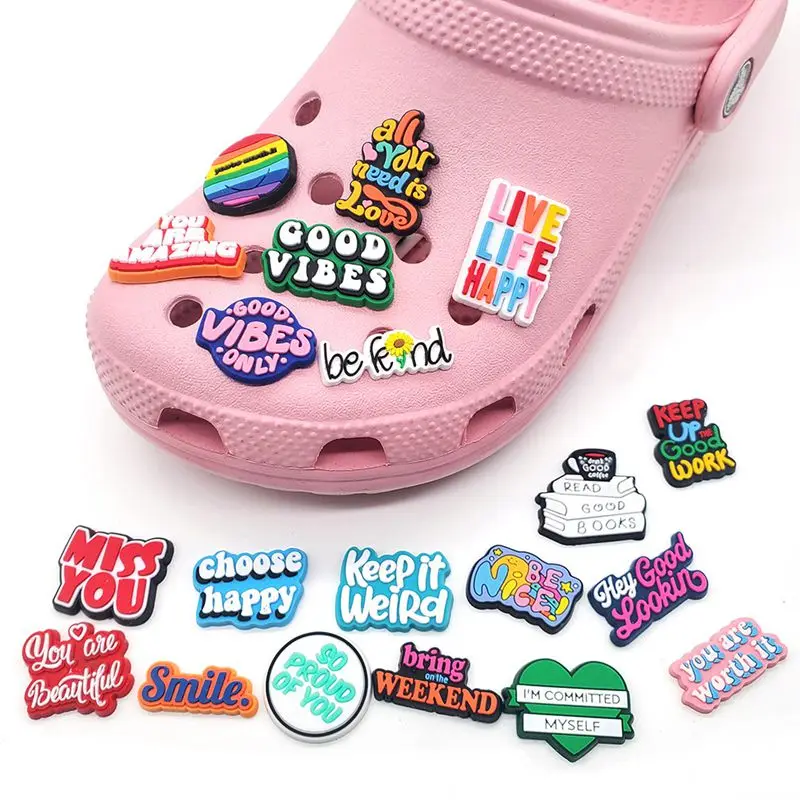 

New Fashion Shoe Charms Hole Slippers Cartoon Buckle Kids Gift Luxury Accessories Wholesale Bulk Free Shipping