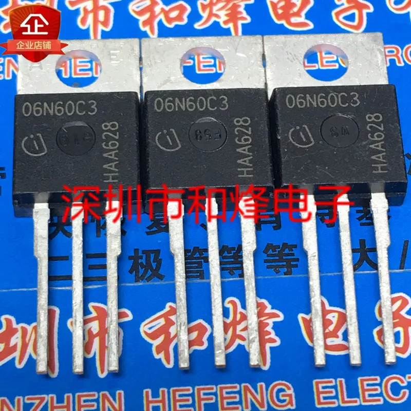 5PCS-10PCS 06N60C3 SPP06N60C3TO-220 650V 6.2A ORIGINAL ON STOCK