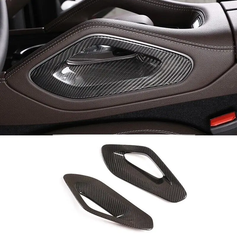 

Carbon Fiber Car Center Control Armrest Trim Interior Accessories For Mercedes Benz GLE W176 GLS C257