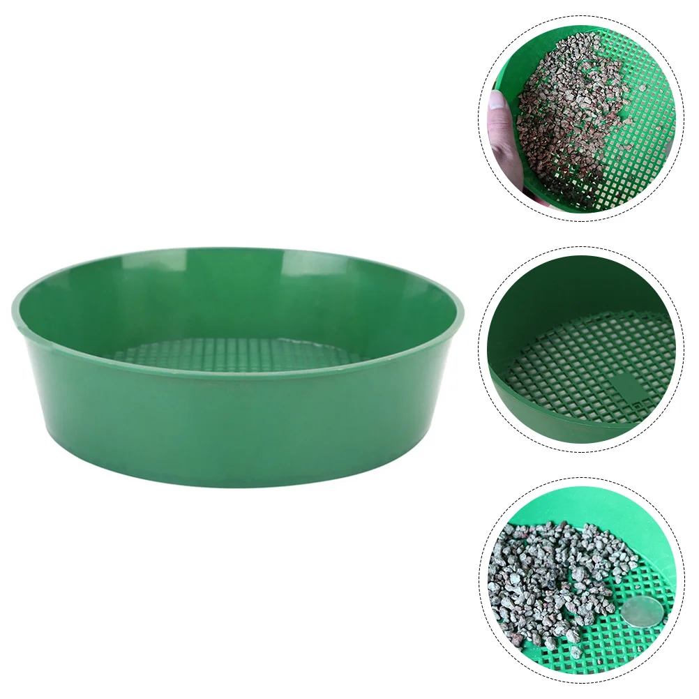 Compost for Outdoor Plants Garden Screen Sieve Mesh Earth and Rock Green Plastic