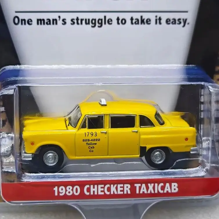 

1: 64 Ferris Bueller's Day Off-1980 Checker Yellow Taxi # 1793 Advanced Collection Ornament Car Models