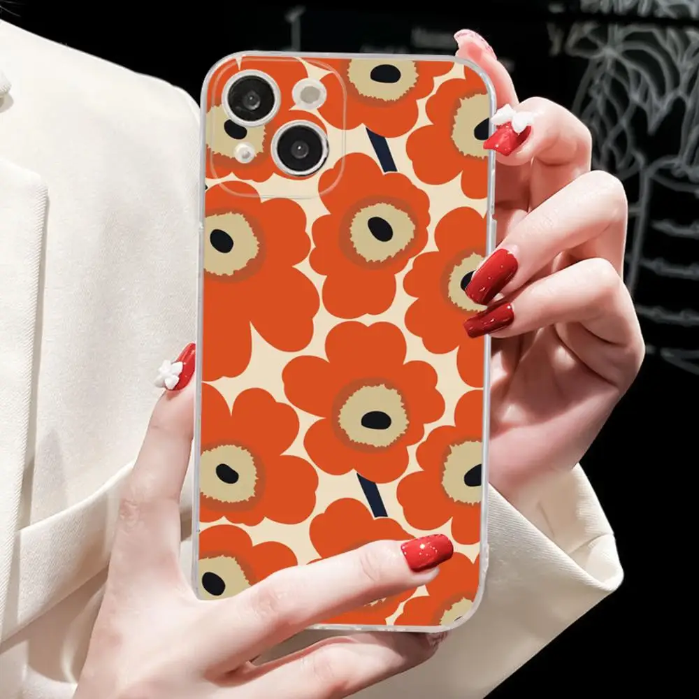 Poppies Art Flowers Phone Case for iPhone 15 8 7 6 6S Plus X SE 2020 XR XS 14 11 12 13 Mini Pro Max Mobile Case