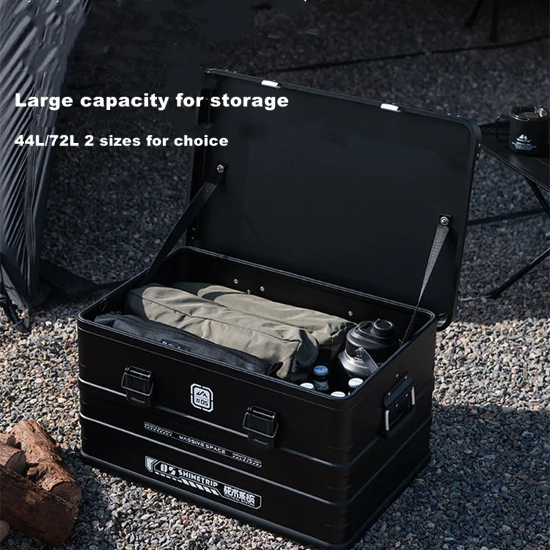 Outdoor Camping Storage Boxes Tactical Aluminum Boxes Multifunctional Free Assembly Aluminum Storage Boxes Coffee Storage Boxes