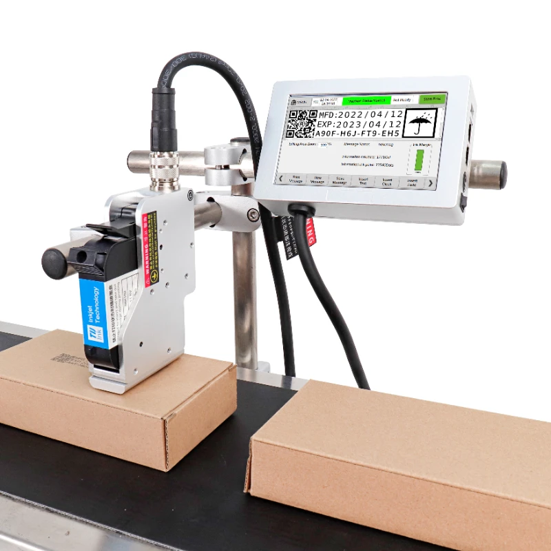 Wholesale Barcode Printing Machine Docod T180E 12.7mm Affordable TIJ Online Thermal Inkjet Printer for Expiry Date Coding