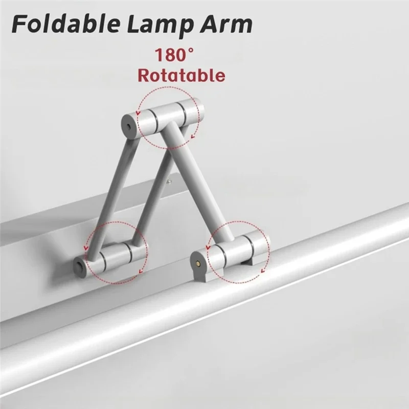 ABJN-LED Wall Lamp For Bathroom With Motion Sensor, Telescopic Arm, Front Mirror Sconce For Bedroom Vanity Cabinet Wall Light
