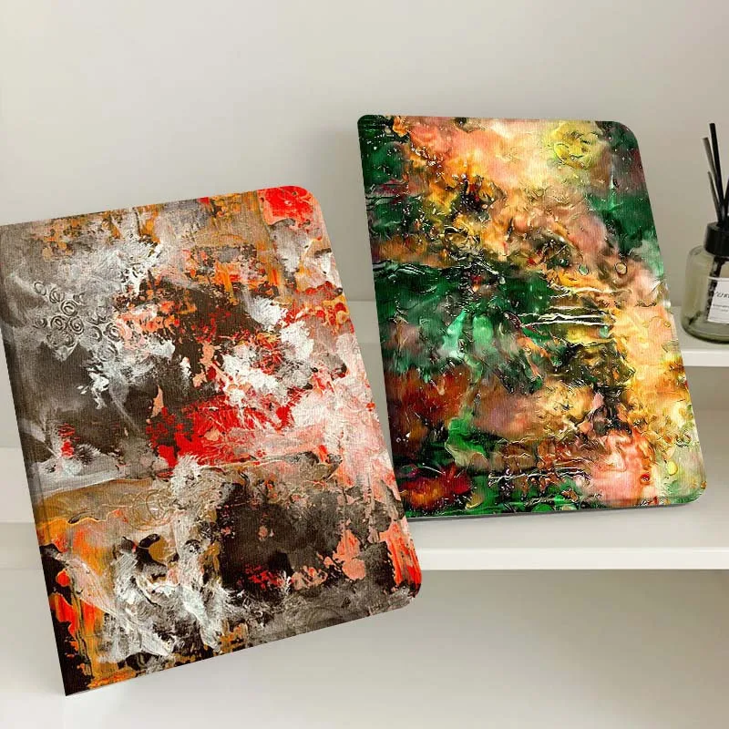 

Abstract Red Orange Texture Tablet Case For Samsung Tab Galaxy S6 S11 A A7 A8 A9 A11 10.1 10.4 10.5 Plus Lite Gift