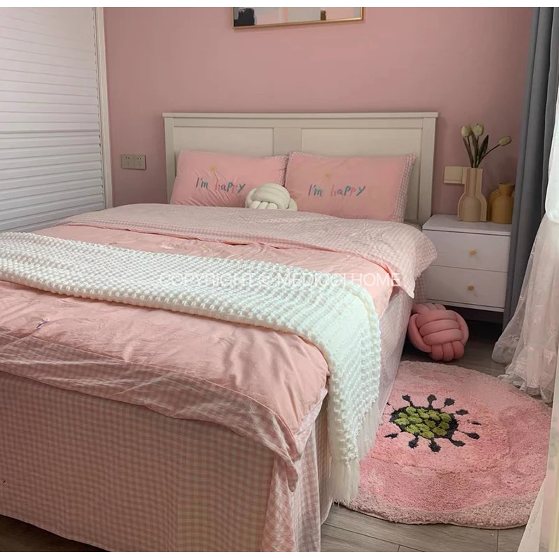 Medicci Hause Sakura Geformt Teppich Rosa Floral Tufted Unregelmäßigen Teppich Ultra Soft Plüsch Absorbent Bad Matte Für Wohnzimmer Schlafzimmer