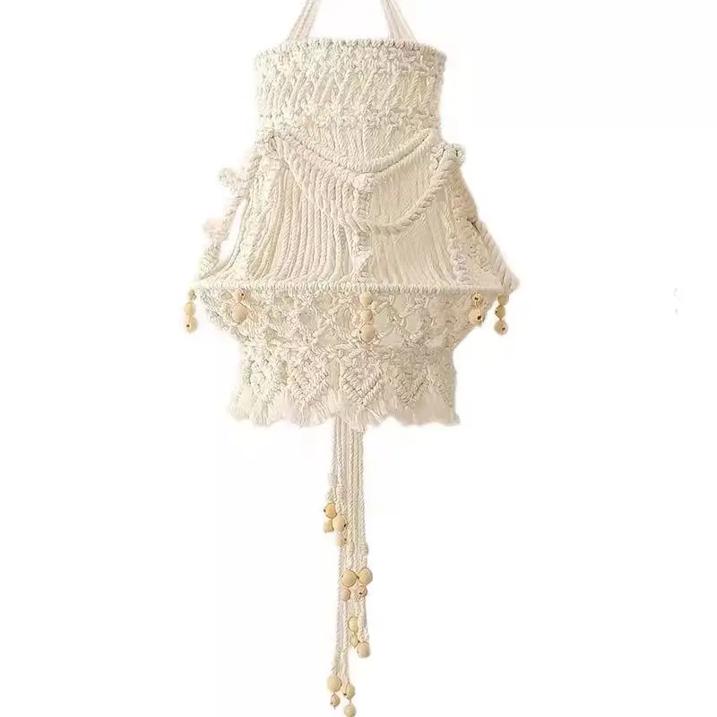 

Woven lampshade, Nordic style bed and breakfast living room finished tapestry