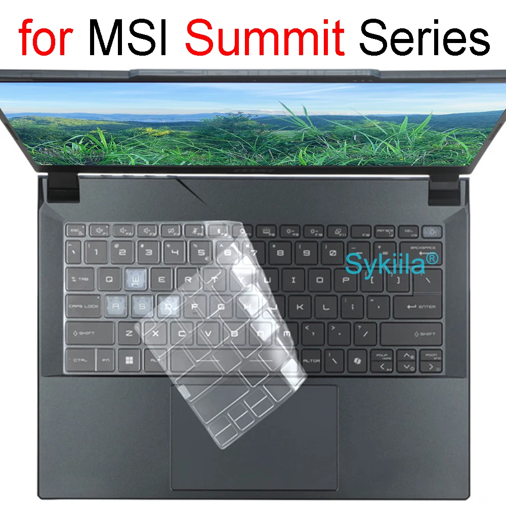غطاء لوحة المفاتيح لـ MSI Summit 13 16 A16 B14 B15 E14 E15 E16 Flip Evo Summit واقي من السيليكون ملحقات الكمبيوتر المحمول