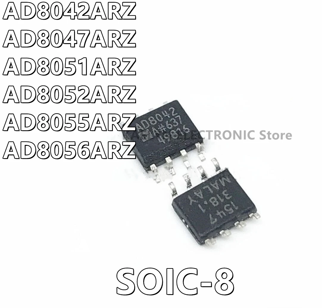 10Pcs/lot AD8042ARZ AD8042 AD8047ARZ AD8047 AD8051ARZ AD8051 AD8052ARZ AD8052 AD8055ARZ AD8055 AD8056ARZ AD8056 SOIC-8