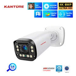 XMEYE 4K Ai Face Detection telecamera di sicurezza 8MP 5X Zoom ottico 2.7mm-13.5mm Set di telecamere di videosorveglianza impermeabili per esterni