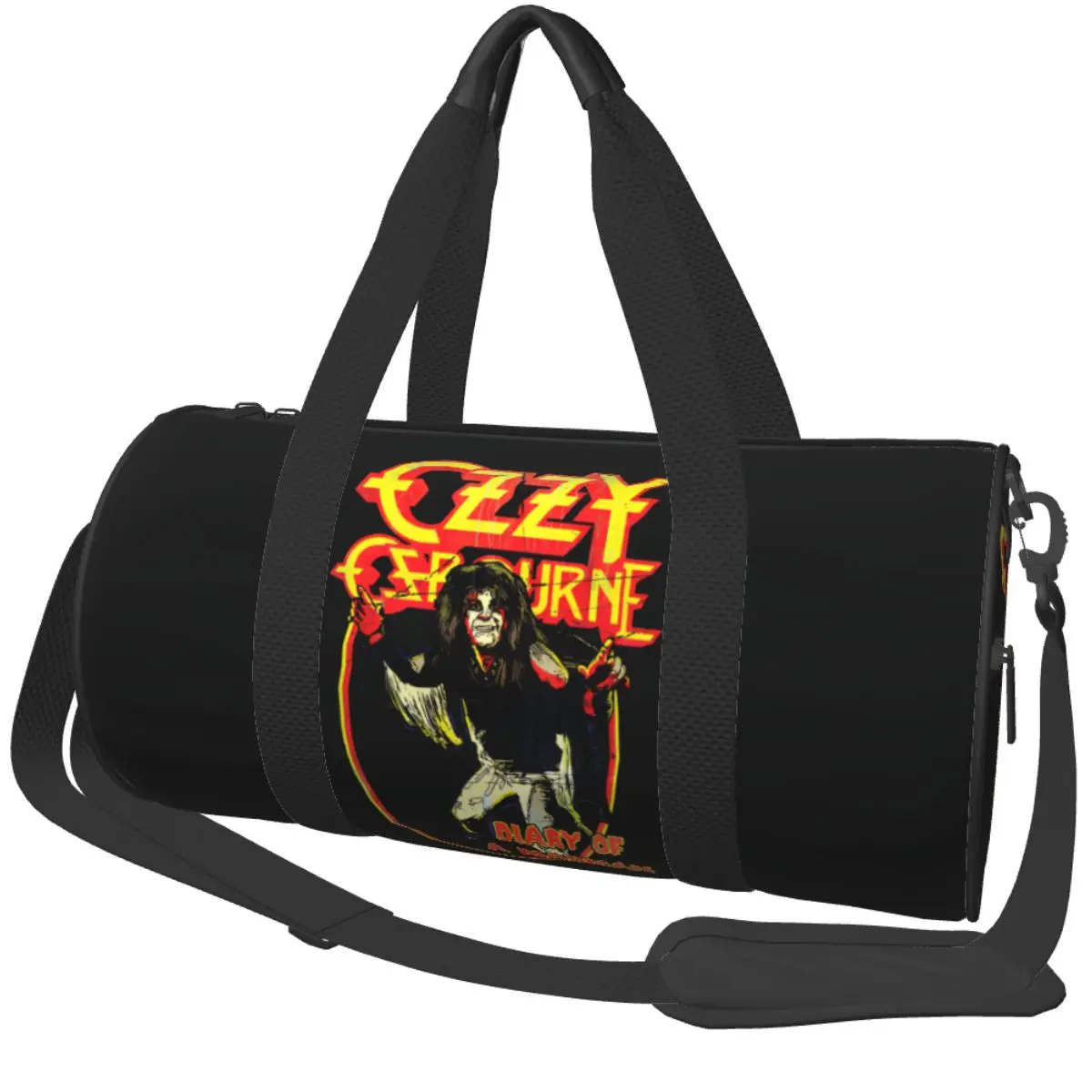 

Спортивная сумка Ozzy Osbourne Спортивная сумка с обувью Рок-музыка Мужская женская сумка выходного дня на заказ Винтажная тренировочная сумка для фитнеса