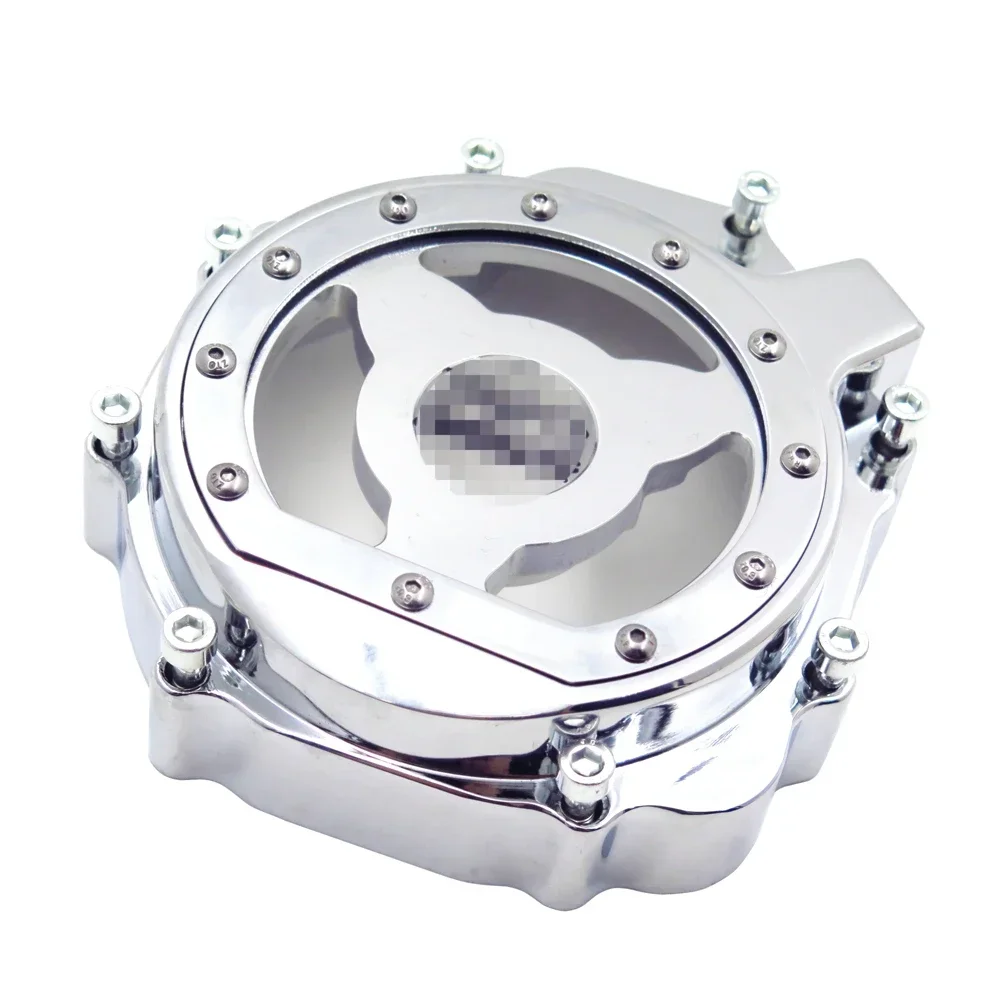 

Aftermarket Motorcycle Engine Stator Cover See Through for Suzuki 2005-2008 GSXR 1000 Chrome /Black Left