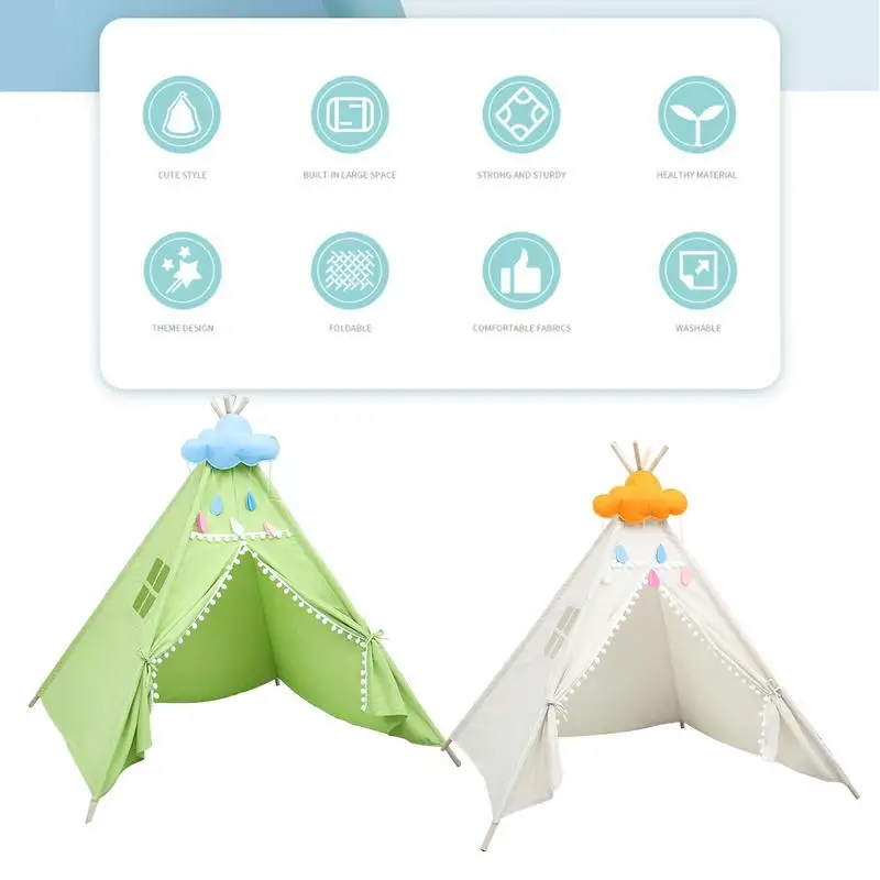 Tienda de campaña plegable portátil para bebés, tipi de