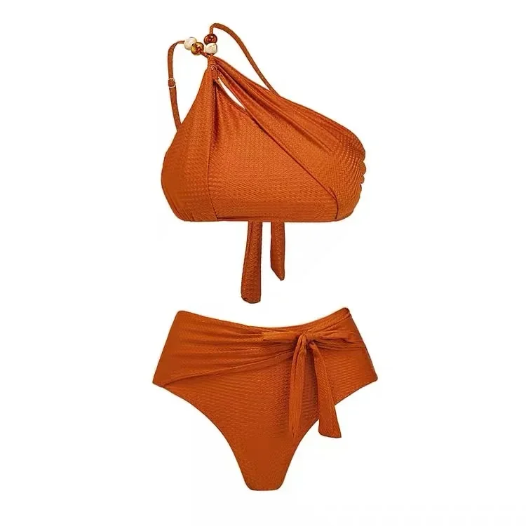 Costume da bagno estivo per vacanze al mare Gonna costume da bagno diviso da donna Costume da bagno push up da donna Costume da bagno sexy monospalla da donna