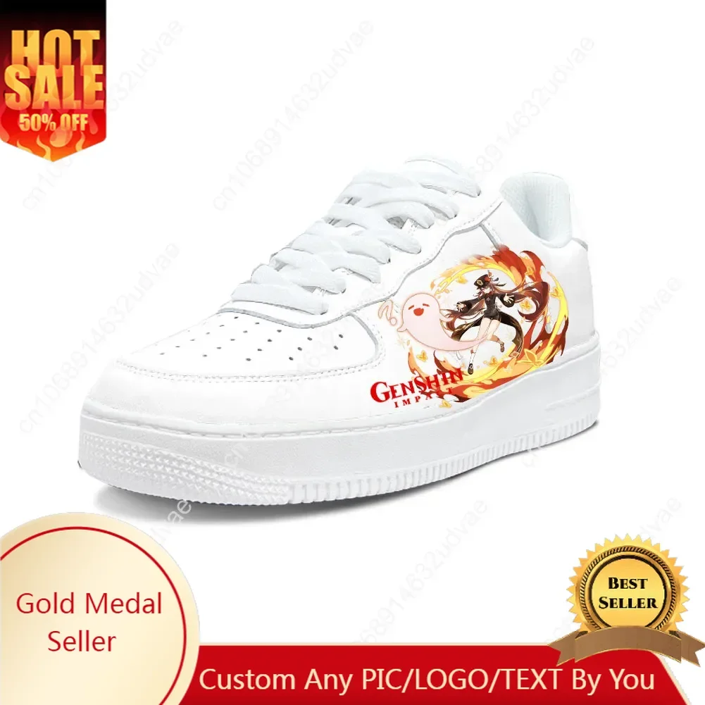 

Genshin Impact Casual Shoes Platform Shoe Sneakers Mens Womens Teenager Hu Tao Flats Custom Made Sneaker Kateboarding Footwear