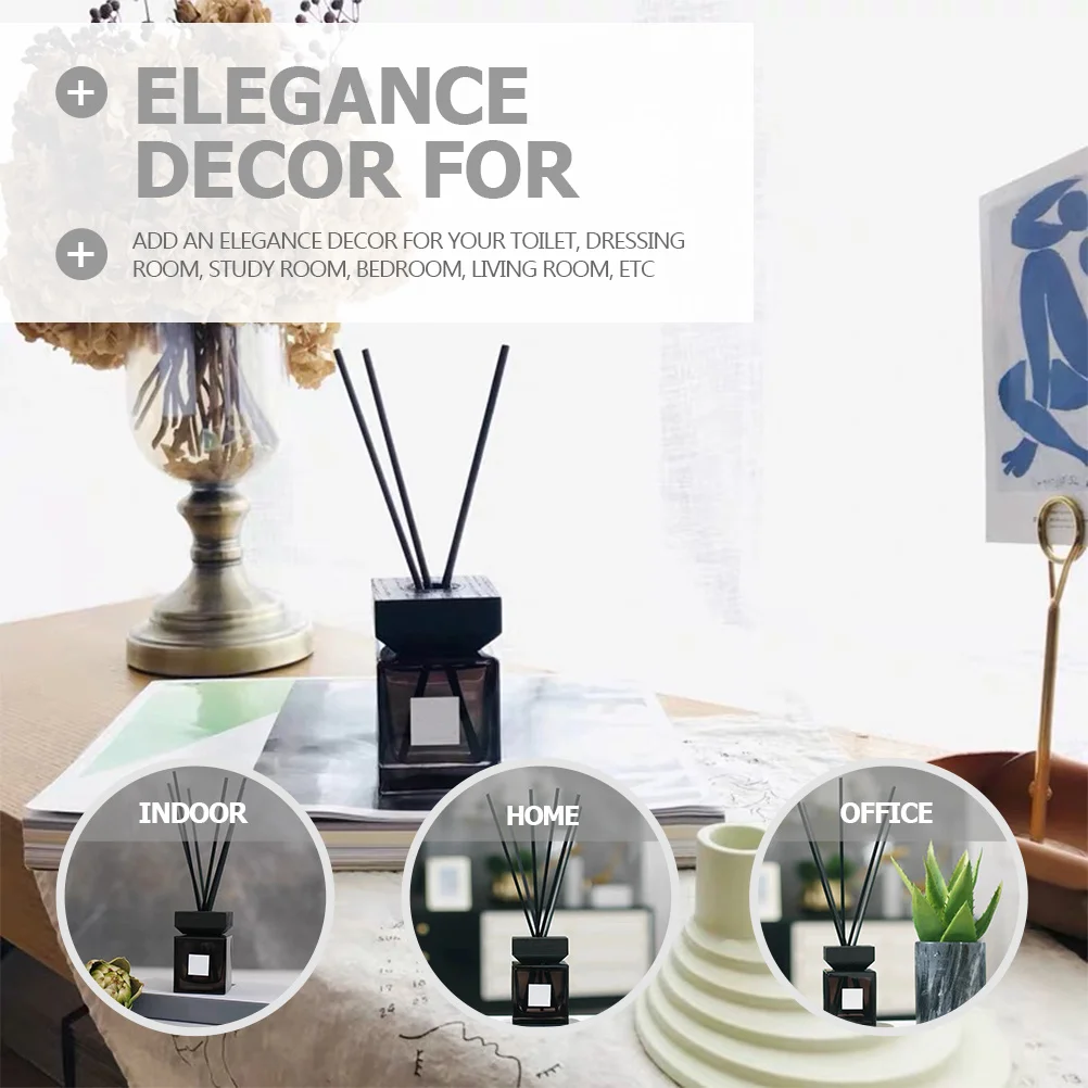 

1Set Aromatherapy Essential Oil Bottle Diffuser Large Capacity Glass Decor Rattan Sticks Home Fragrance Aromatherapy Bottle