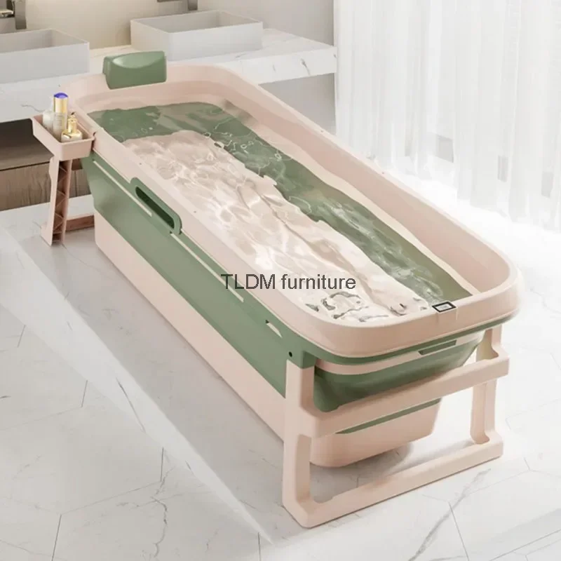 

Large Household Bathtub Freestanding Adults Camping Japanese Bathtub Cover Liner Travel Hotel Banheira Inflavel House Furniture