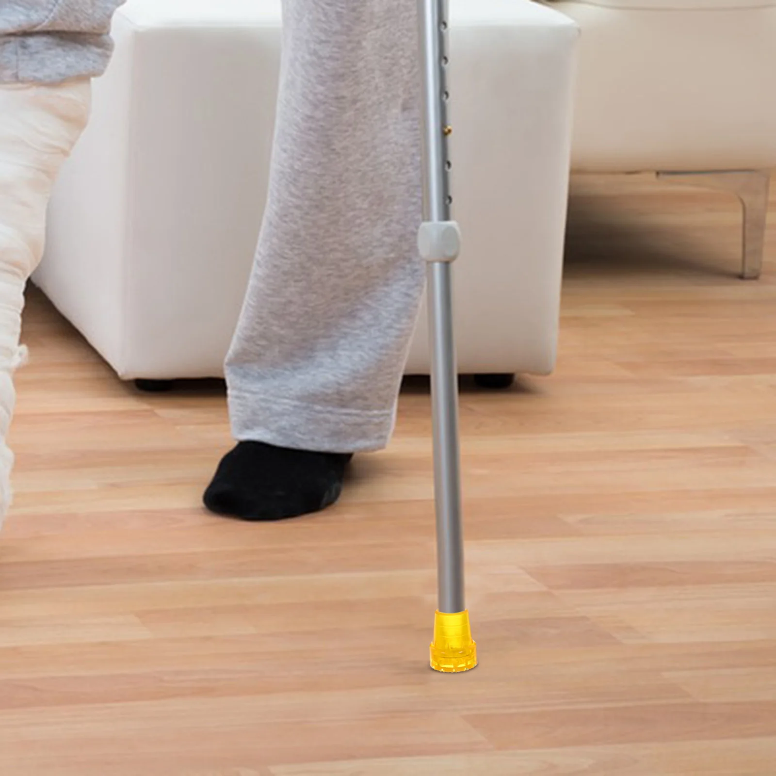 

4Pcs Trekking Pole Tips Nonskid Cane Foot Protectors Durable Nonstick Walking Stick Ends Replacement Cane Tips