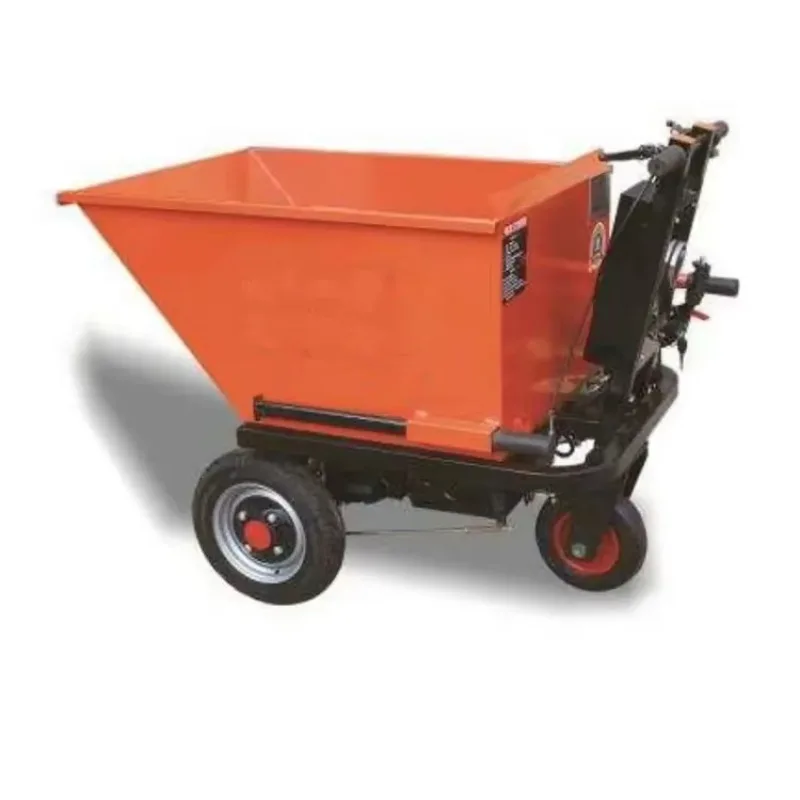 2026 High Quality Battery Hand Dump Cart Powered Dump-Overland Carts Garden Trolley for Stone