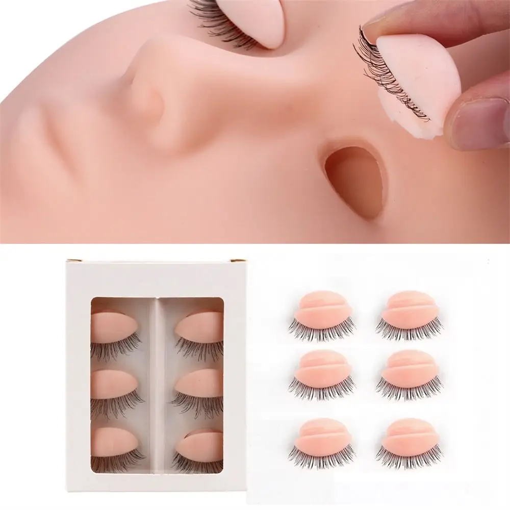 Multi-functional Training Lashes For Starter Eyelashes Extension Training Model Training Head Practice Grafting Eyelashes Tools