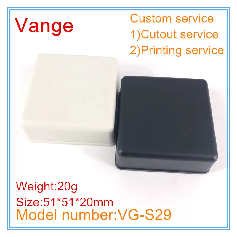 Vange electronics enclosure box 51*51*20mm ABS plastic project box