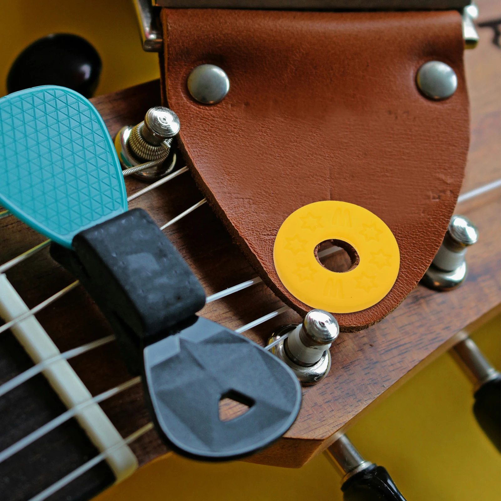 

12 Pcs Guitar Strap Buckle Bass Protector Anti-off Locks Accessories Blocks Sling